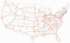 Economica Red de Carreteras Mapa USA